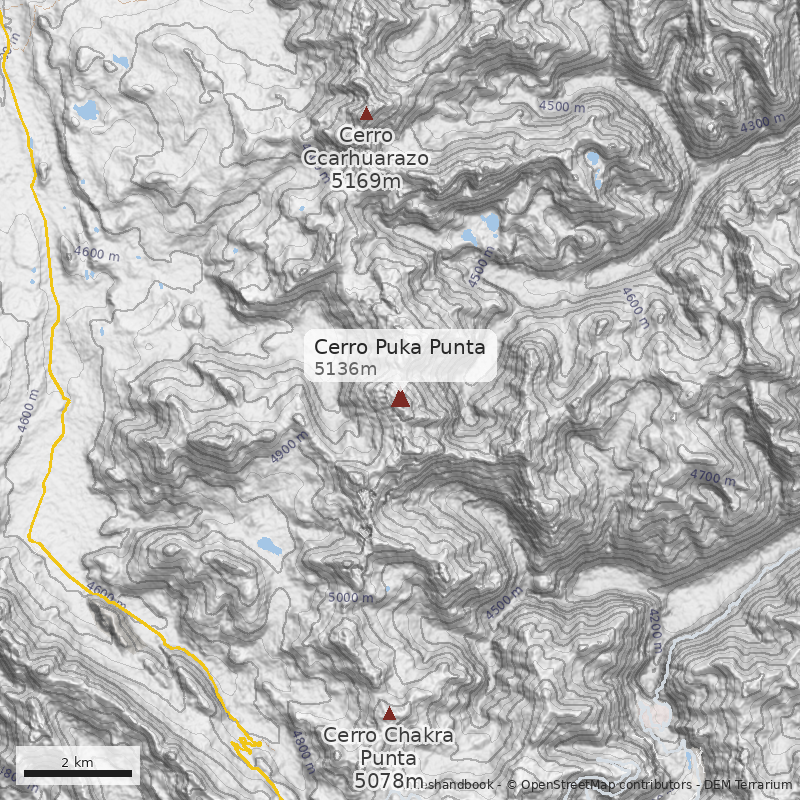 Mapa Cerro Puka Punta