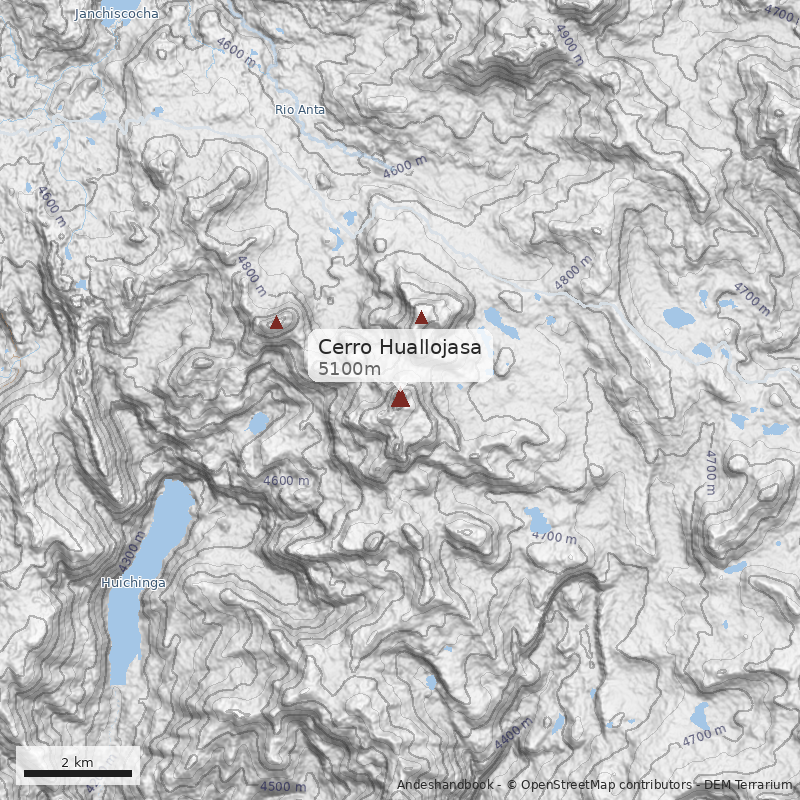 Mapa Cerro Huallojasa