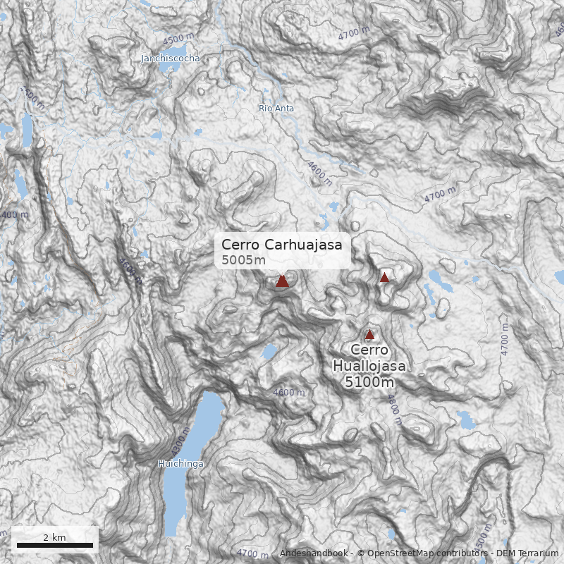 Mapa Cerro Carhuajasa
