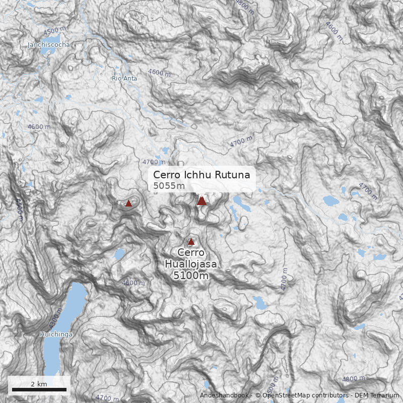 Mapa Cerro Ichhu Rutuna