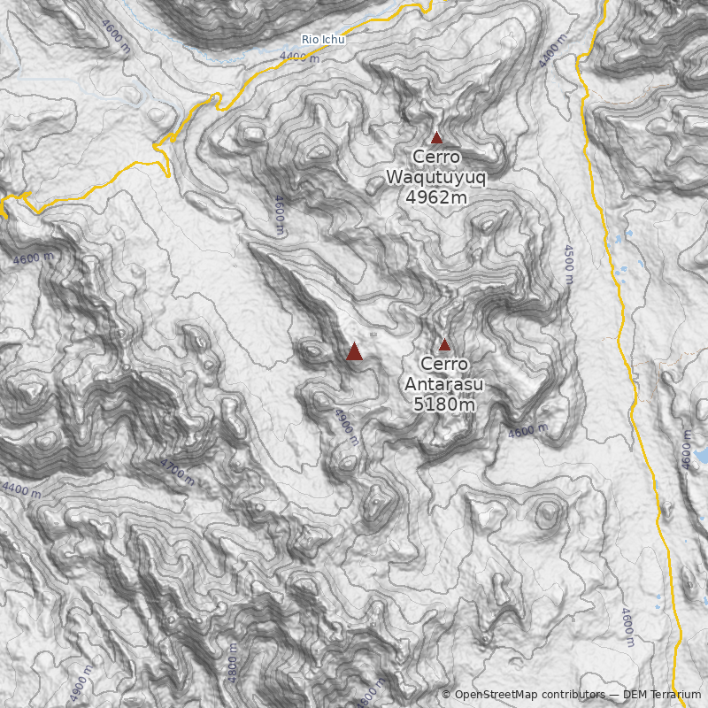 Mapa Cerro Cachimachay Orjo