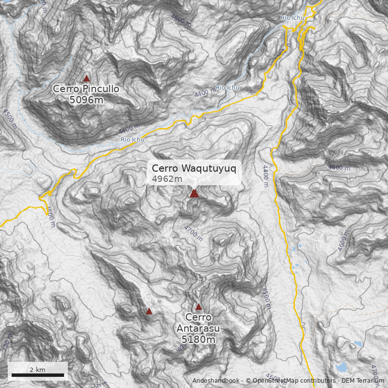 Mapa Cerro Waqutuyuq