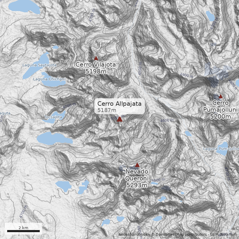 Mapa Cerro Allpajata