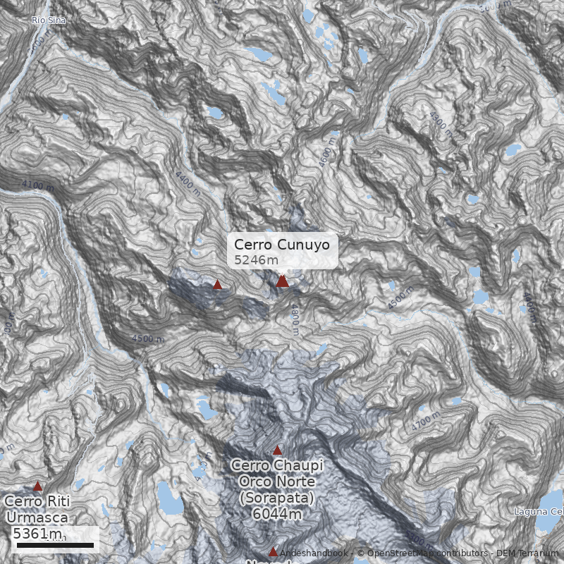 Mapa Cerro Cunuyo