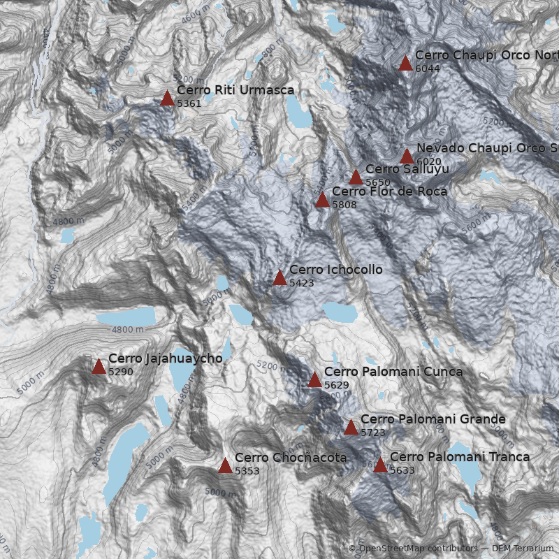 Mapa Cerro Ichocollo