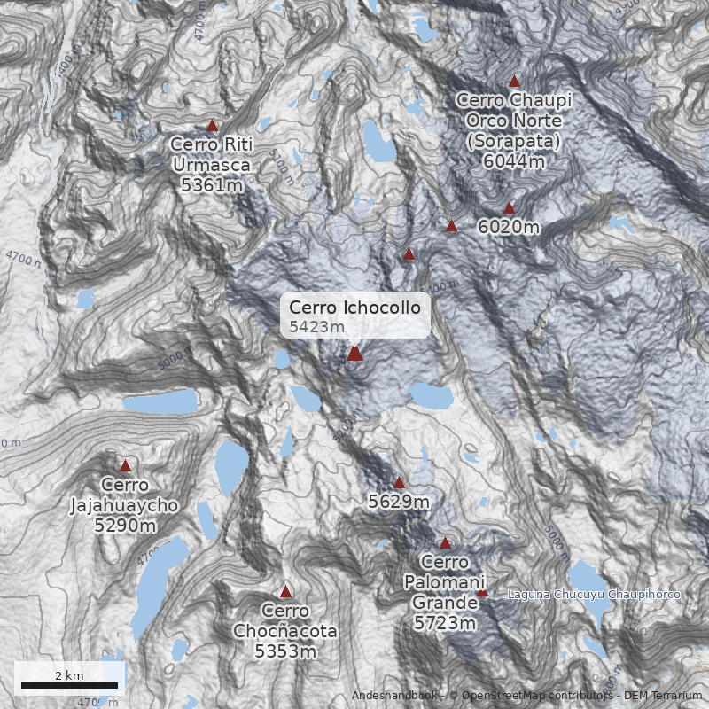 Mapa Cerro Ichocollo