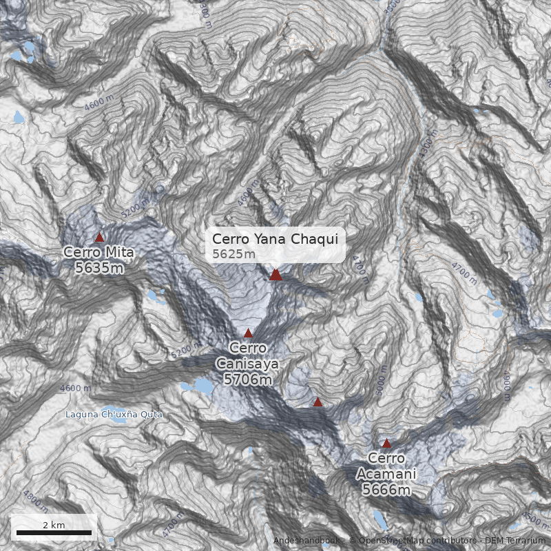 Mapa Cerro Yana Chaqui