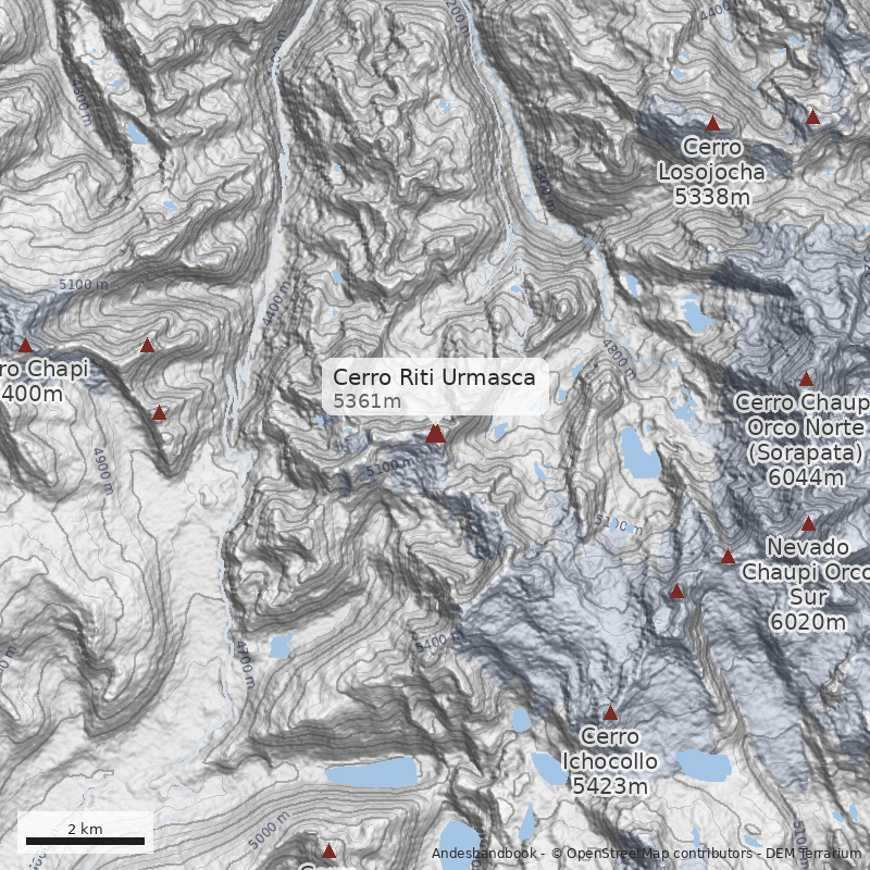 Mapa Cerro Riti Urmasca