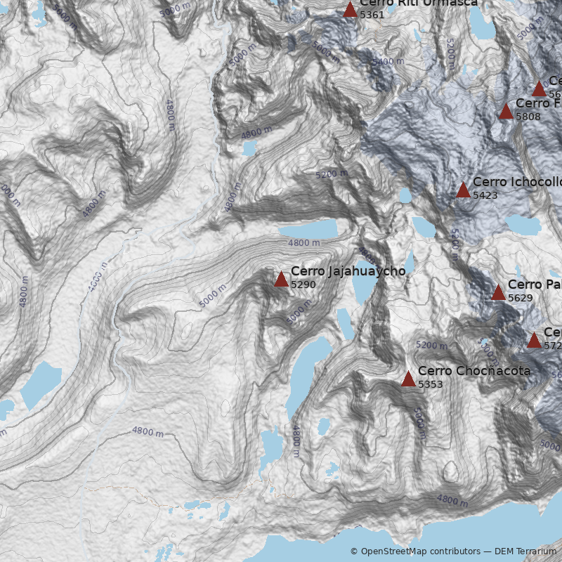 Mapa Cerro Jajahuaycho