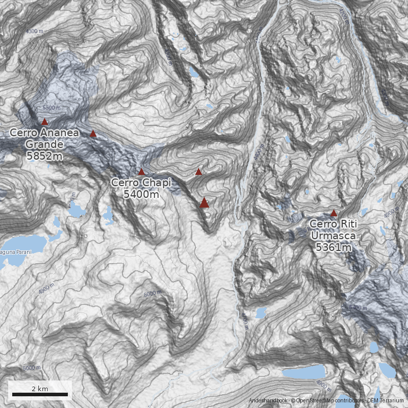 Mapa Cerro Choquechambi