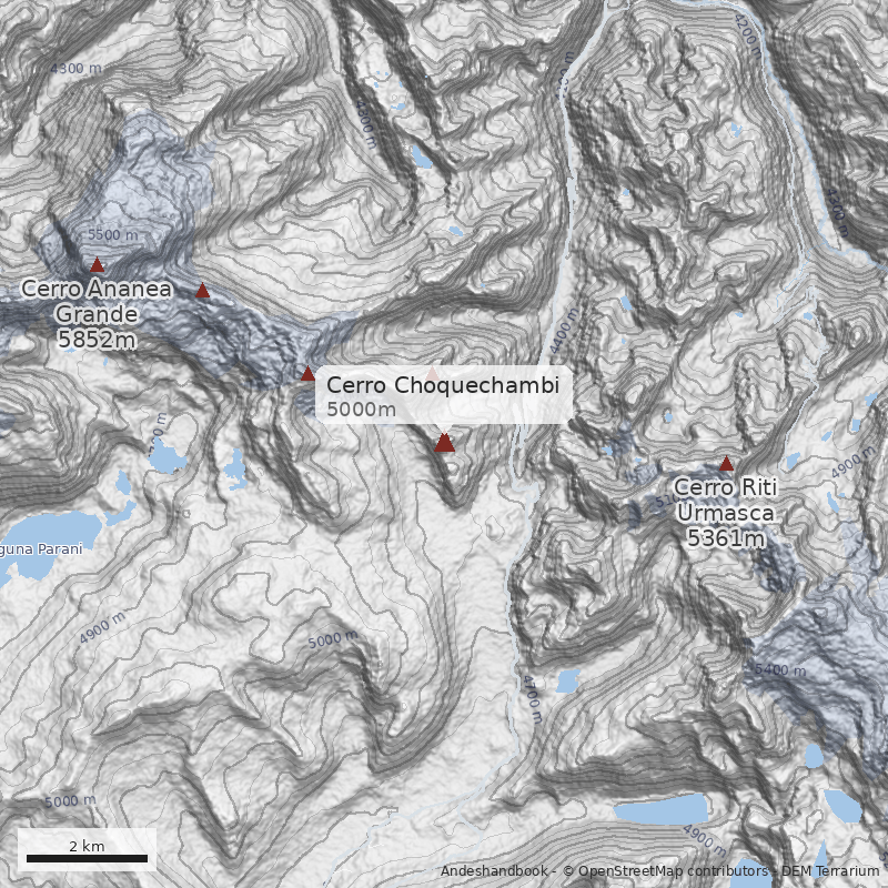 Mapa Cerro Choquechambi