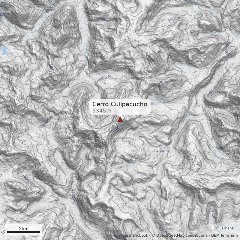 Mapa Cerro Cullpacucho