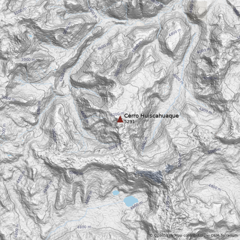 Mapa Cerro Huiscahuaque