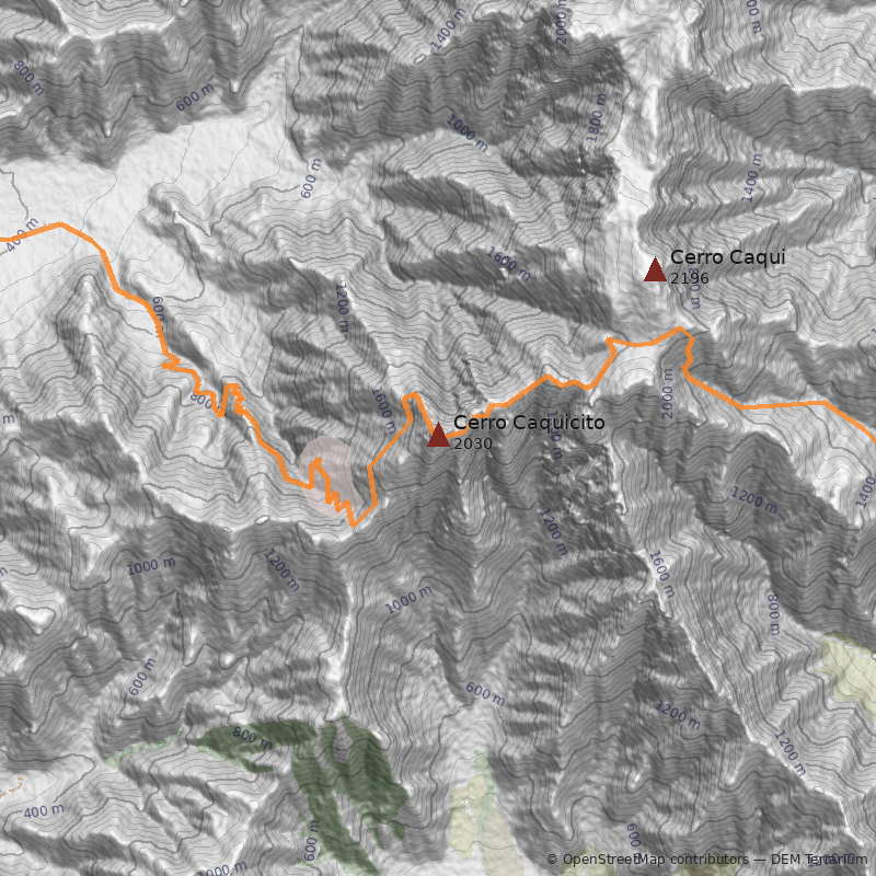 Mapa Cerro Caquicito