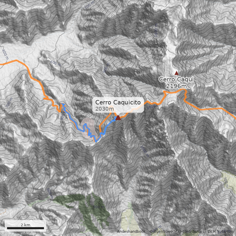 Mapa Cerro Caquicito