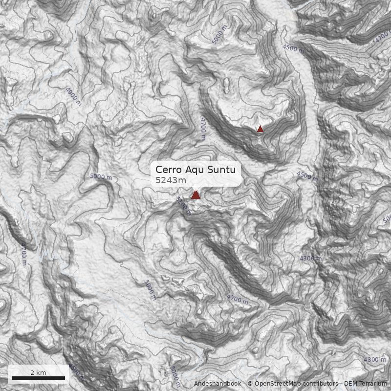 Mapa Cerro Aqu Suntu