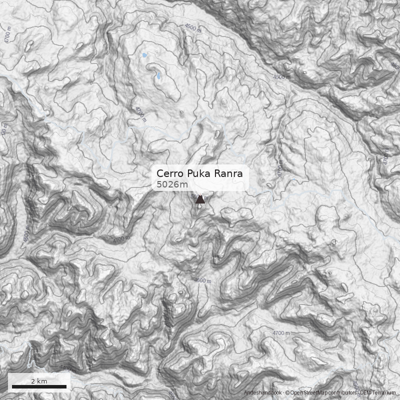 Mapa Cerro Puka Ranra