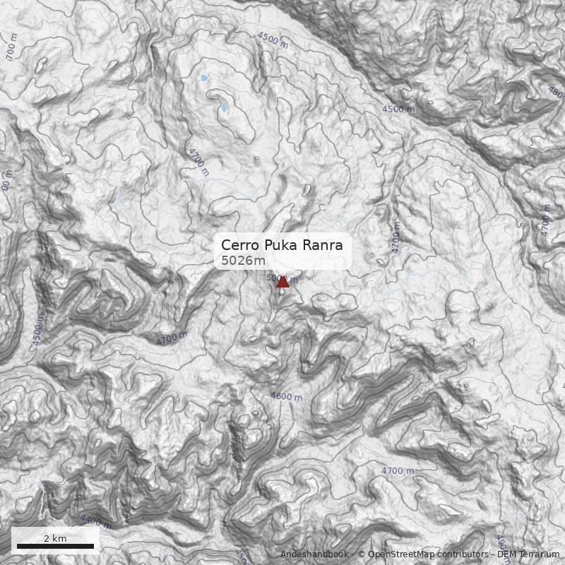 Mapa Cerro Puka Ranra
