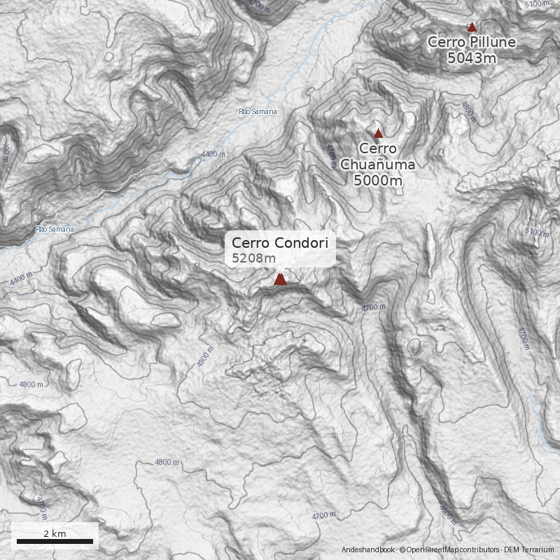 Mapa Cerro Condori