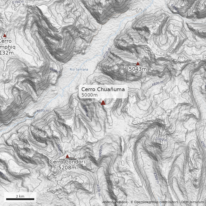 Mapa Cerro Chuañuma