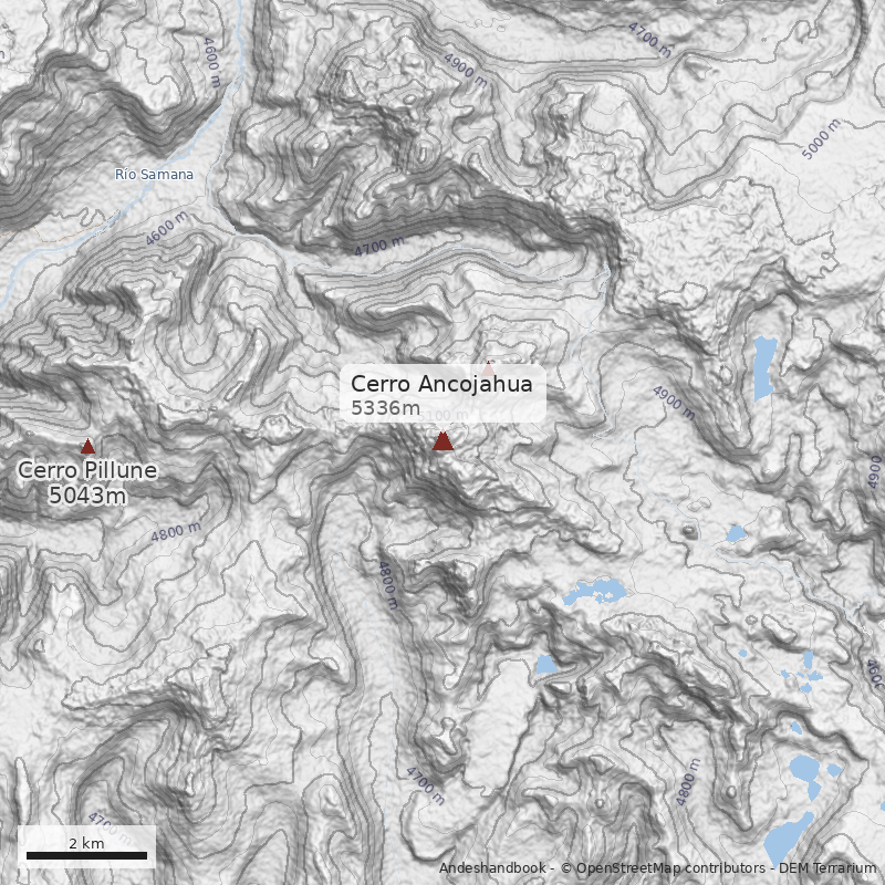 Mapa Cerro Ancojahua