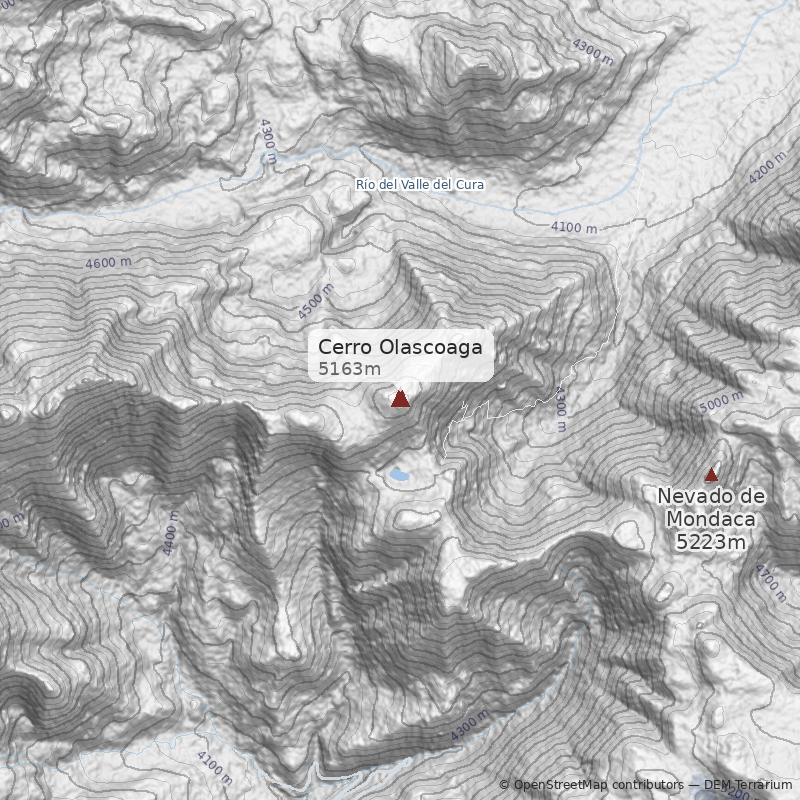 Mapa Cerro Olascoaga