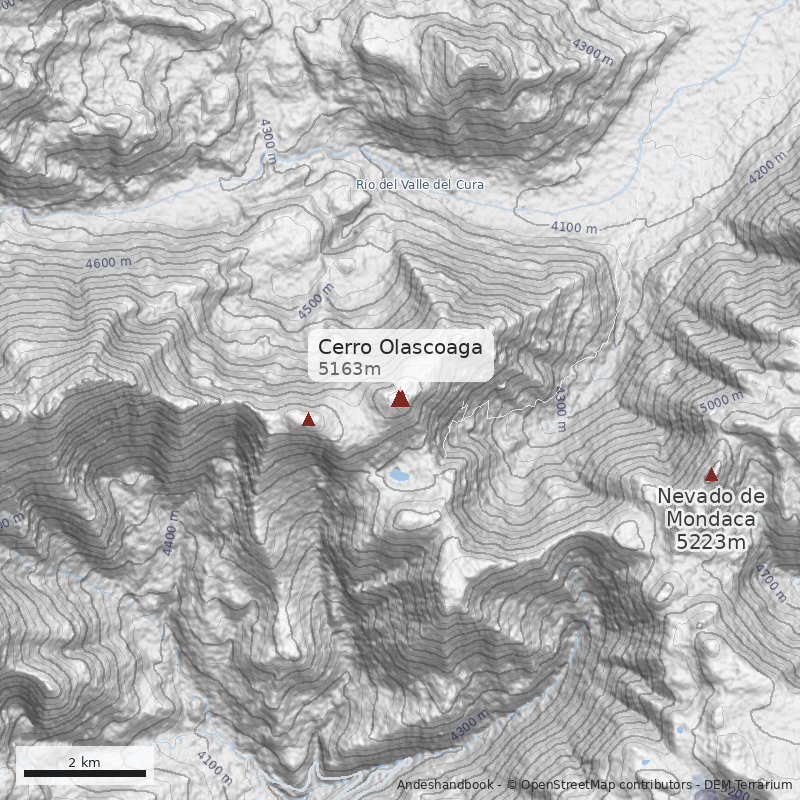 Mapa Cerro Olascoaga