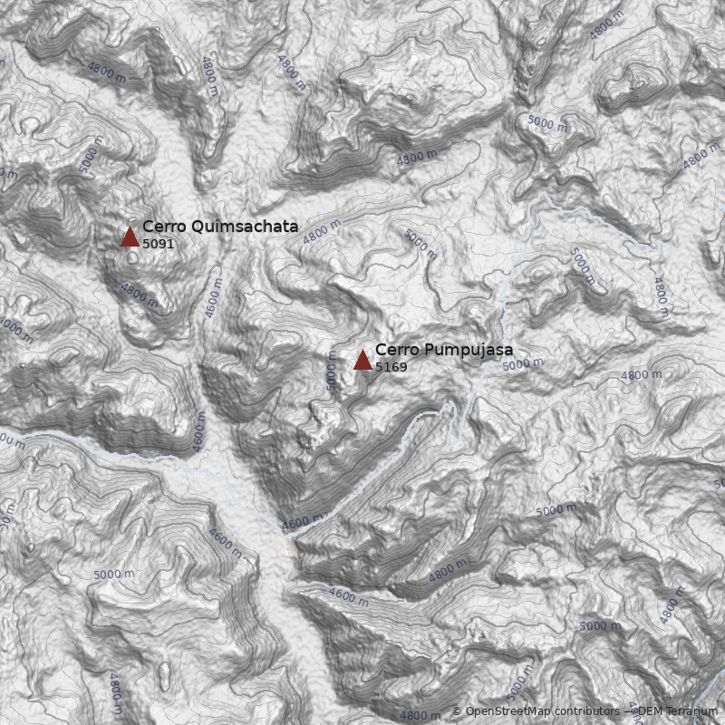 Mapa Cerro Pumpujasa