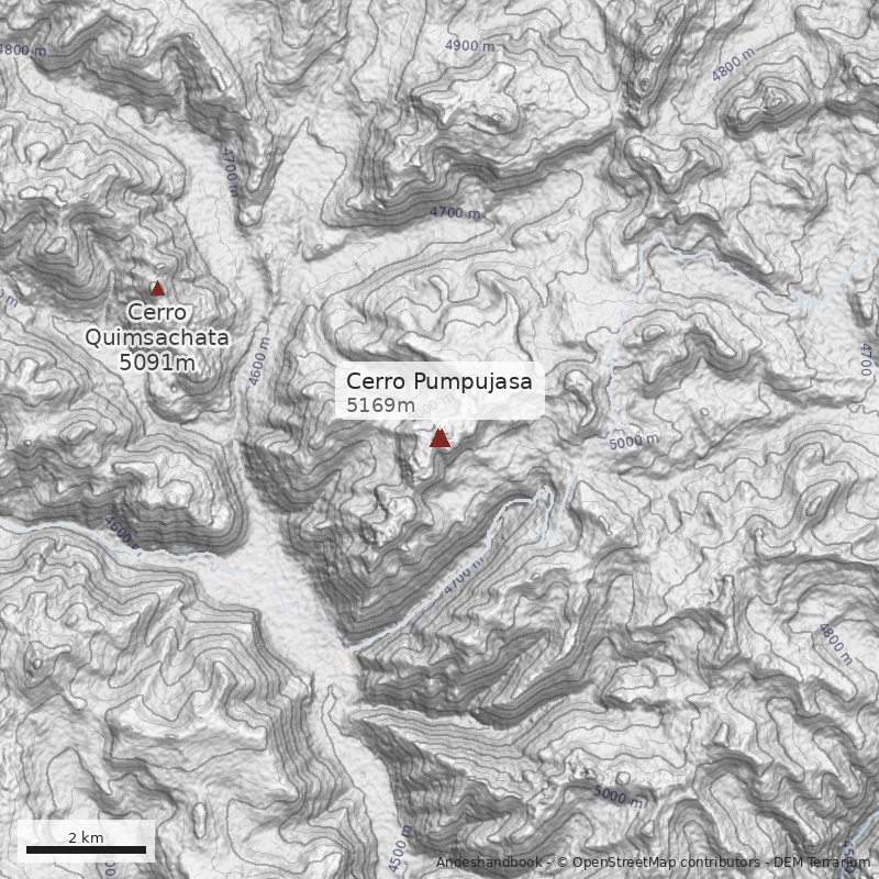 Mapa Cerro Pumpujasa