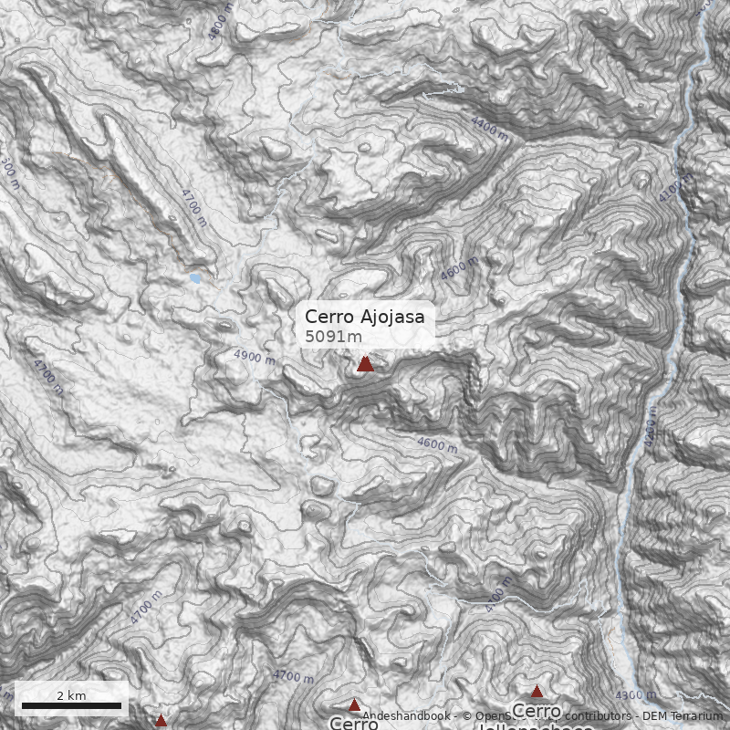 Mapa Cerro Ajojasa