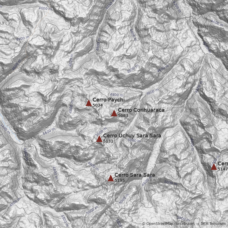 Mapa Cerro Corihuaraca
