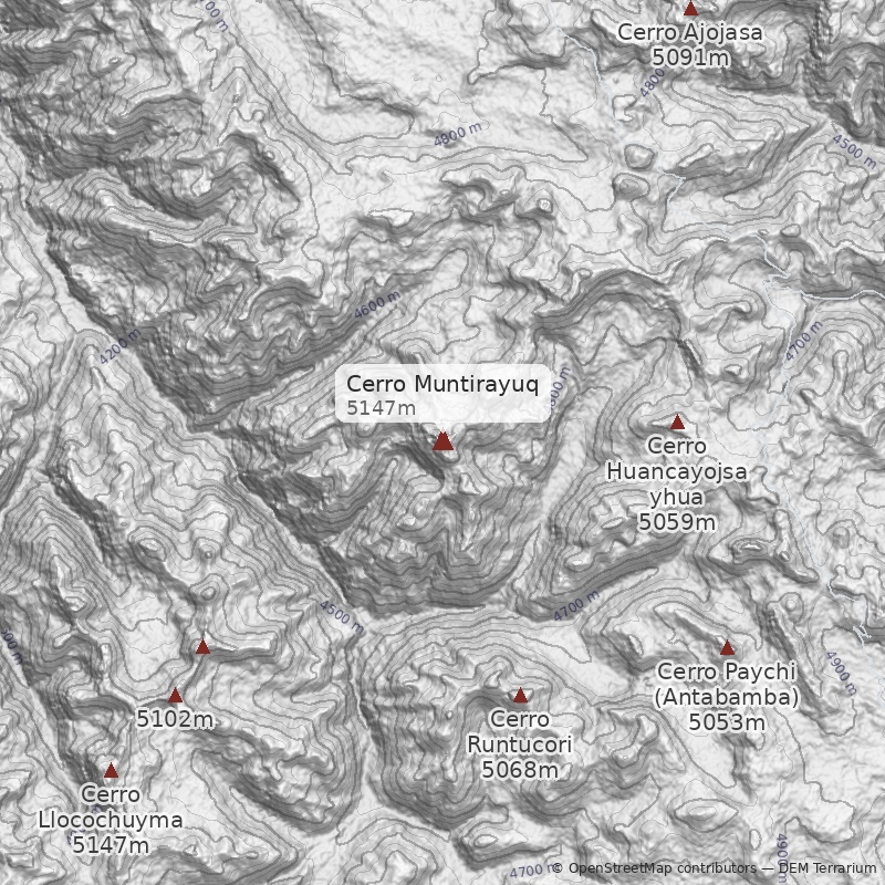 Mapa Cerro Muntirayuq