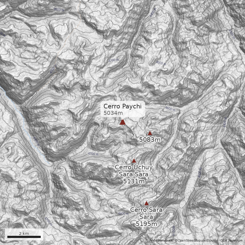 Mapa Cerro Paychi
