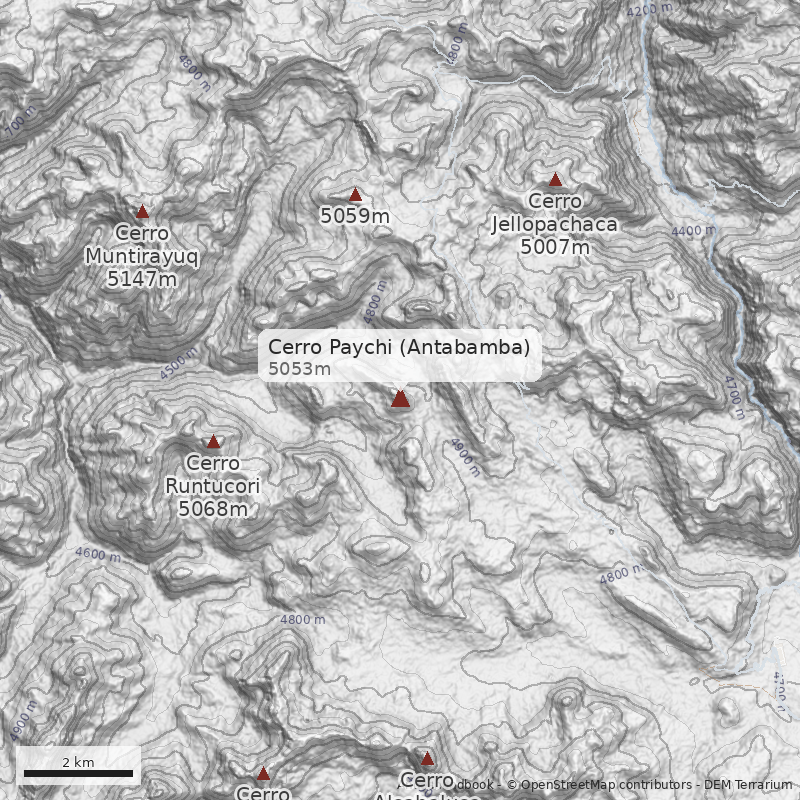 Mapa Cerro Paychi (Antabamba)