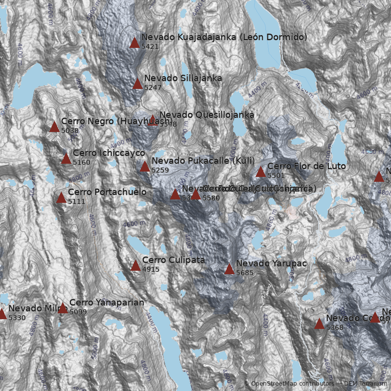 Mapa Cerro Cule (Culcushjanca)