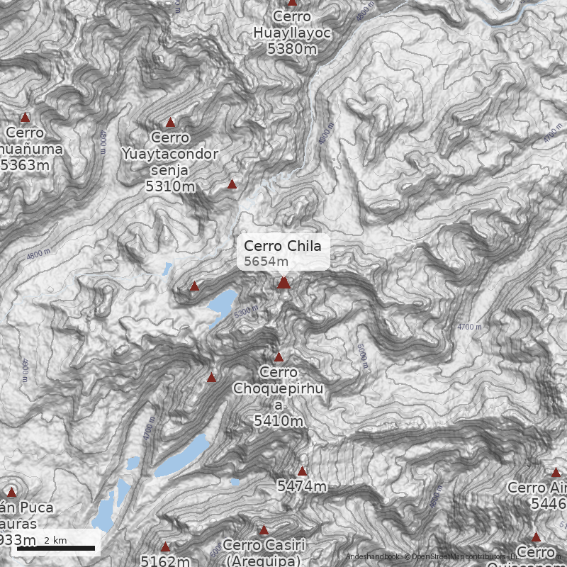 Mapa Cerro Chila