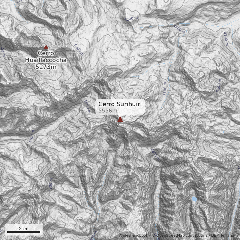 Mapa Cerro Surihuiri