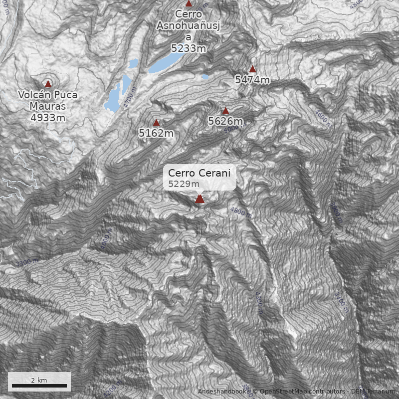 Mapa Cerro Cerani