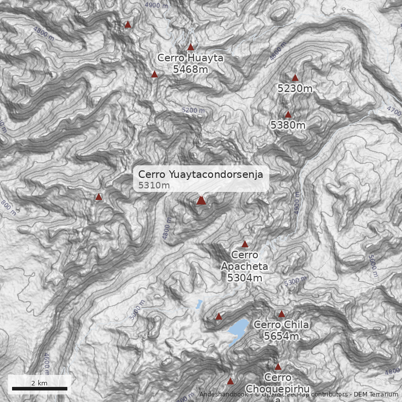 Mapa Cerro Yuaytacondorsenja
