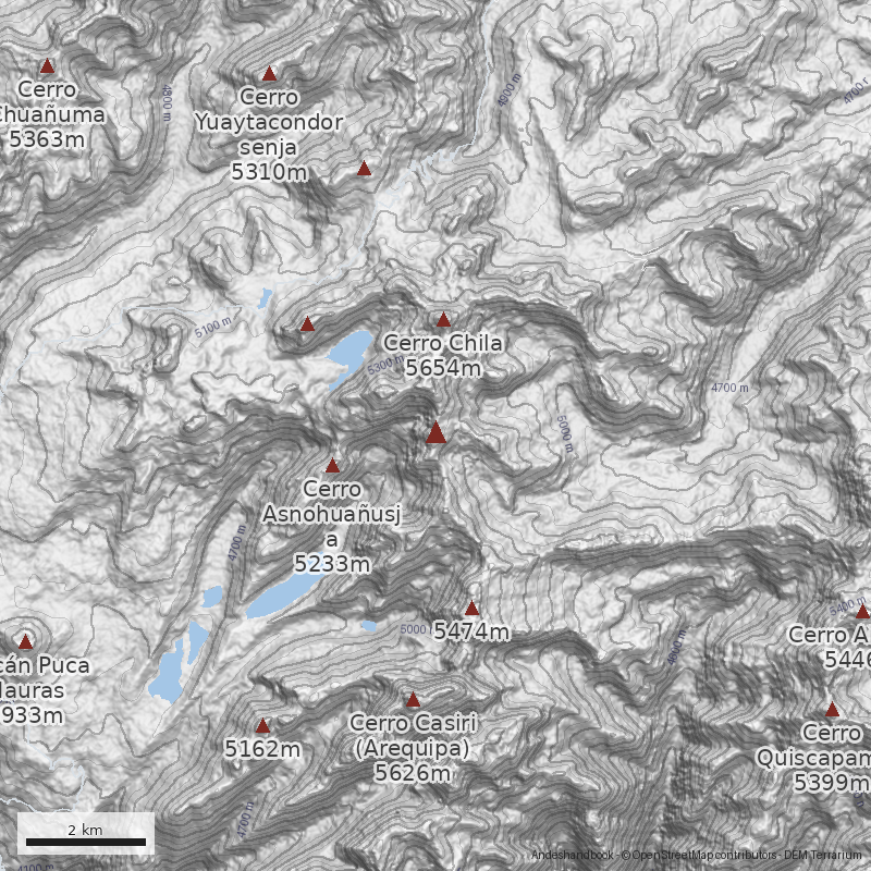 Mapa Cerro Choquepirhua