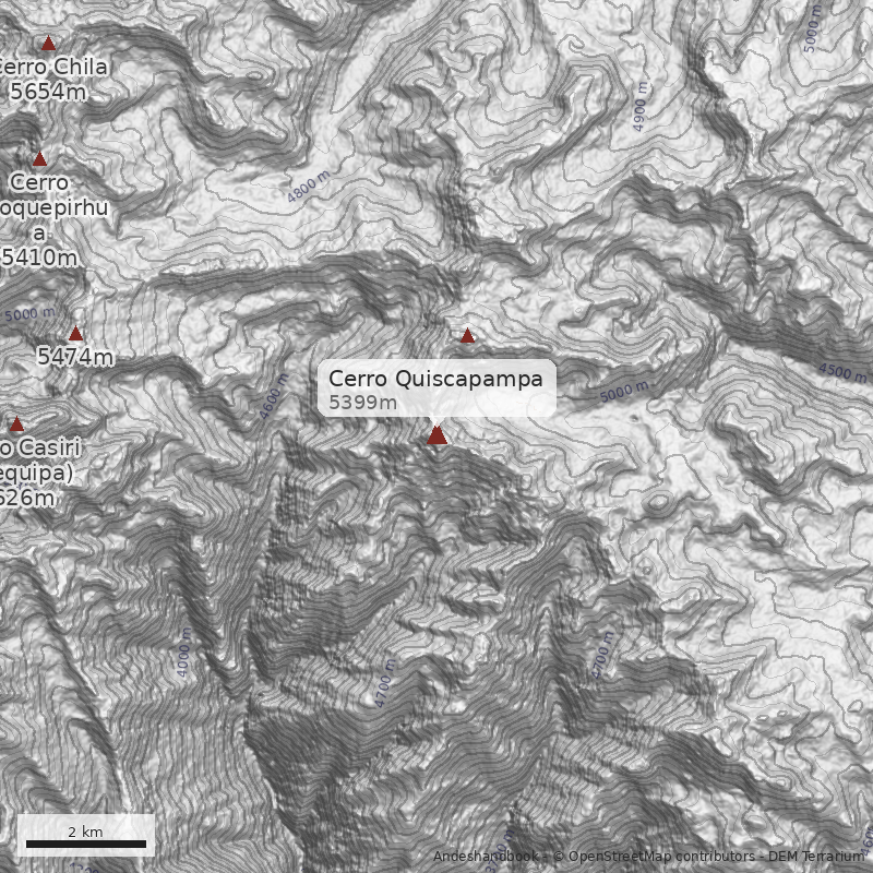 Mapa Cerro Quiscapampa