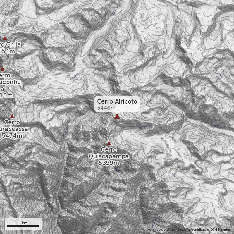 Mapa Cerro Airicoto