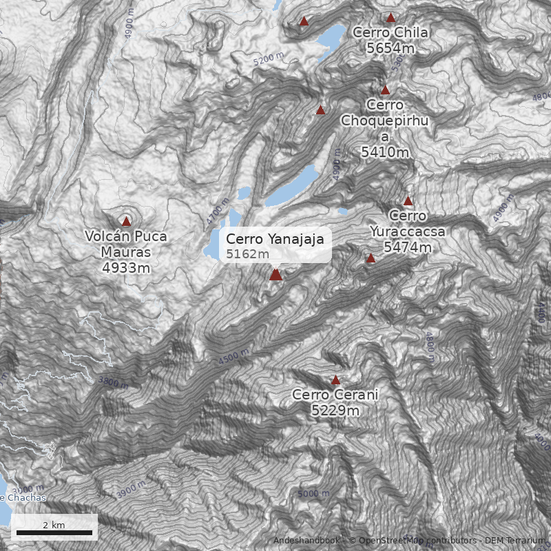 Mapa Cerro Yanajaja