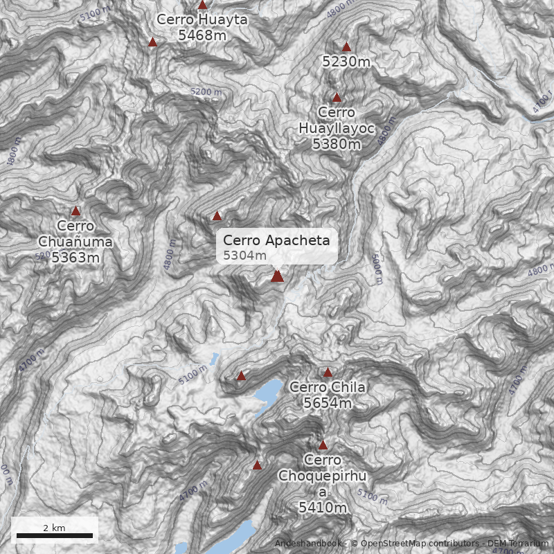 Mapa Cerro Apacheta