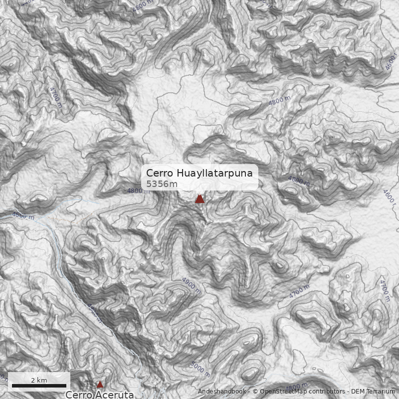 Mapa Cerro Huayllatarpuna