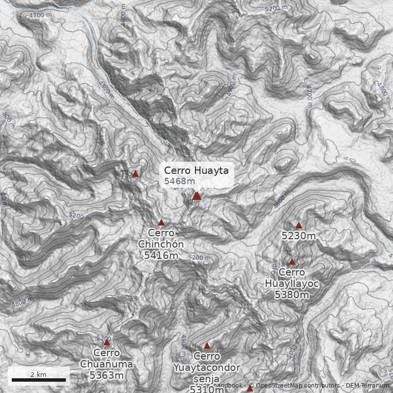 Mapa Cerro Huayta