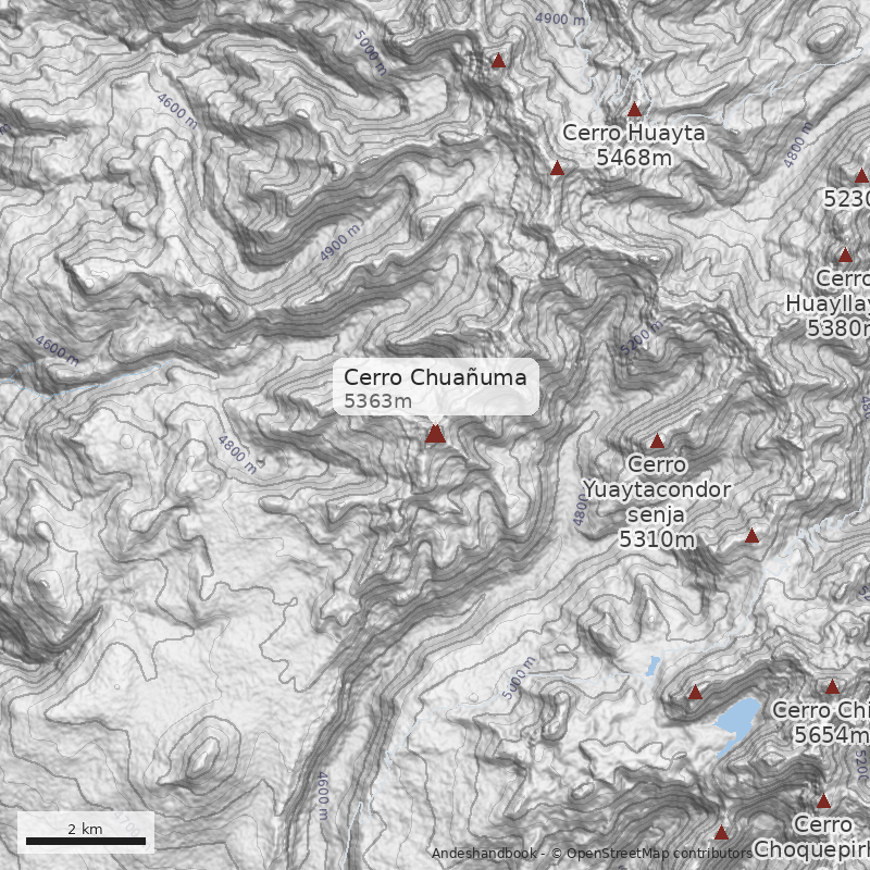 Mapa Cerro Chuañuma