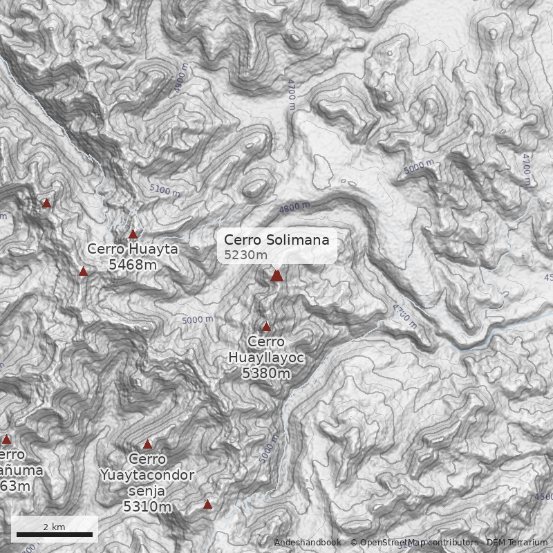 Mapa Cerro Solimana