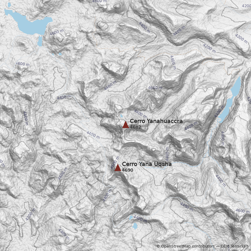 Mapa Cerro Yanahuaccra
