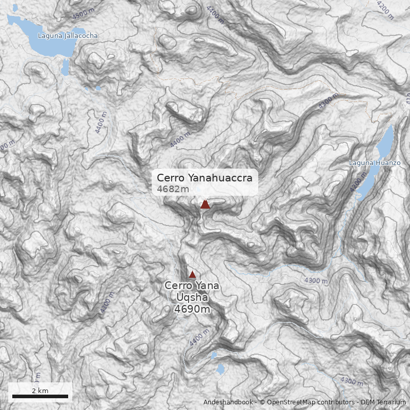 Mapa Cerro Yanahuaccra